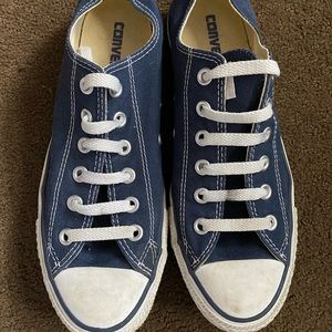 Navy low top Converse